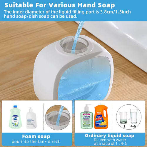 Touchless Foam Soap Dispenser — 500ml Rechargeable Wall Mount
