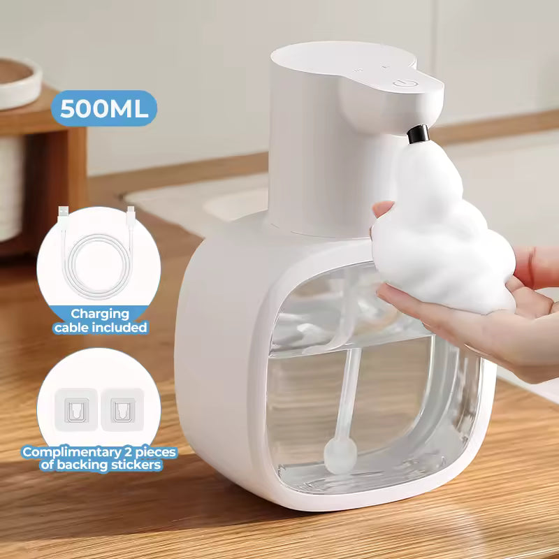 Touchless Foam Soap Dispenser — 500ml Rechargeable Wall Mount